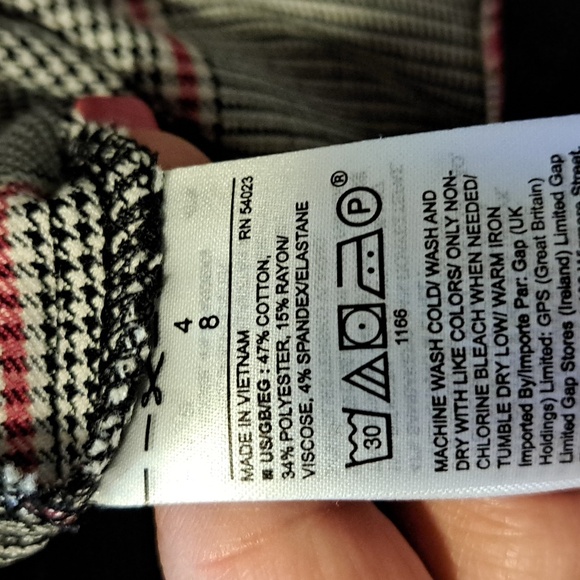 Curvy Signature Skinny Ankle Black/Red W/Pockets Pants. Size 4 NWOT - Picture 13 of 13